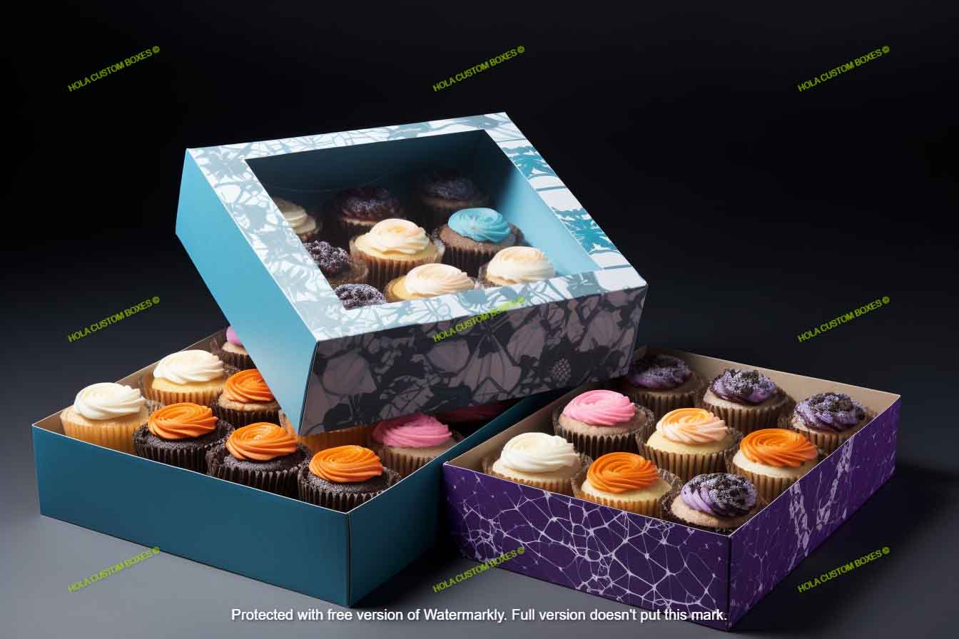 Sweet Impressions Custom Printed Cupcake Boxes For Your Bakery Delights