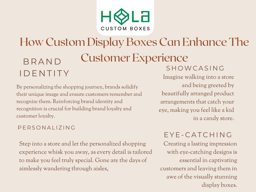 How Custom Display Boxes Can Enhance The Customer Experience