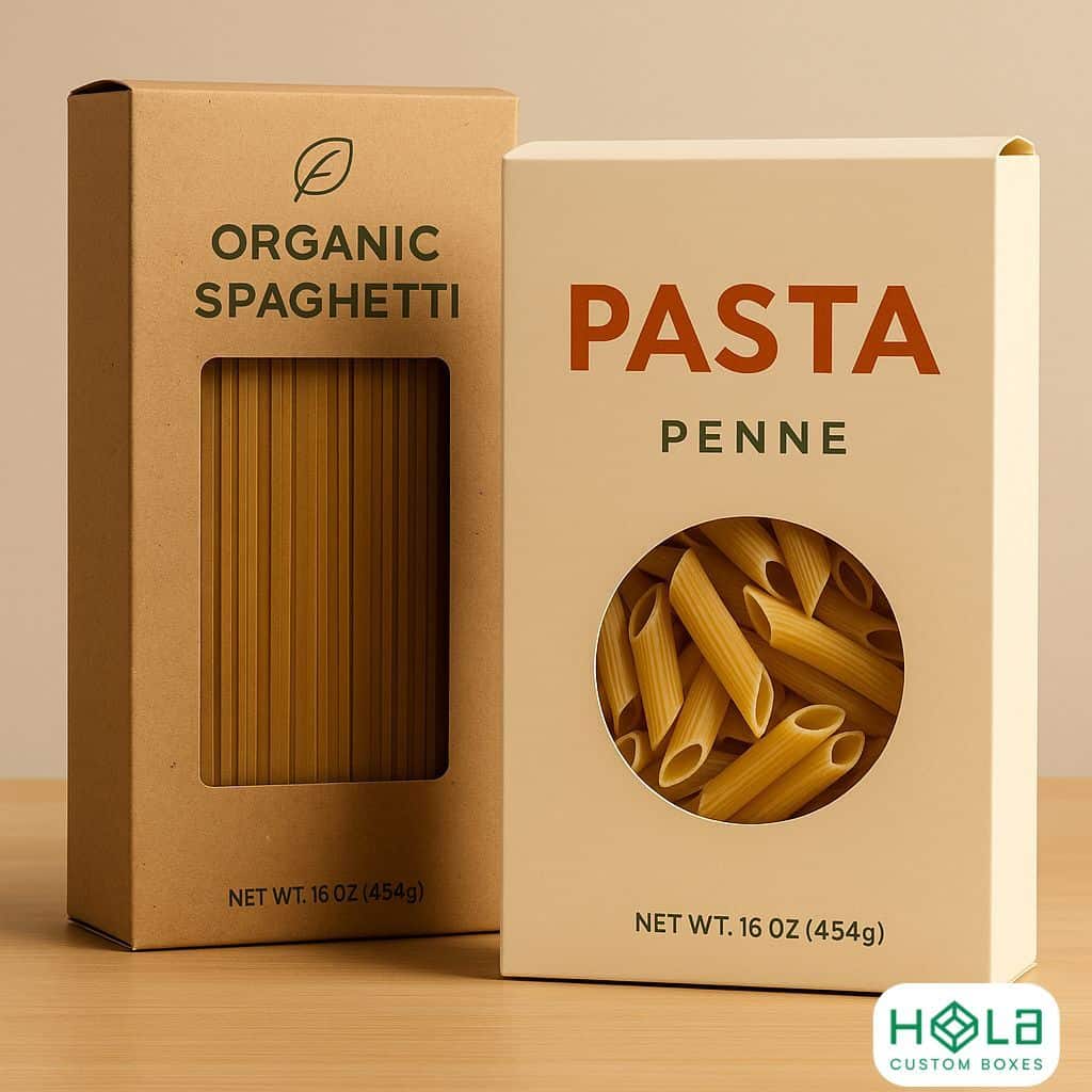 Custom Pasta Boxes | Wholesale, Eco-Friendly & Bulk Food Packaging