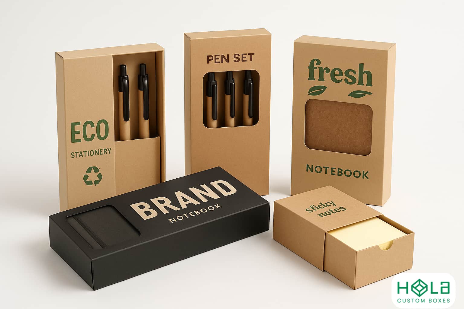 Wholesale Custom Stationery Packaging Boxes for Office & Creative Brands
