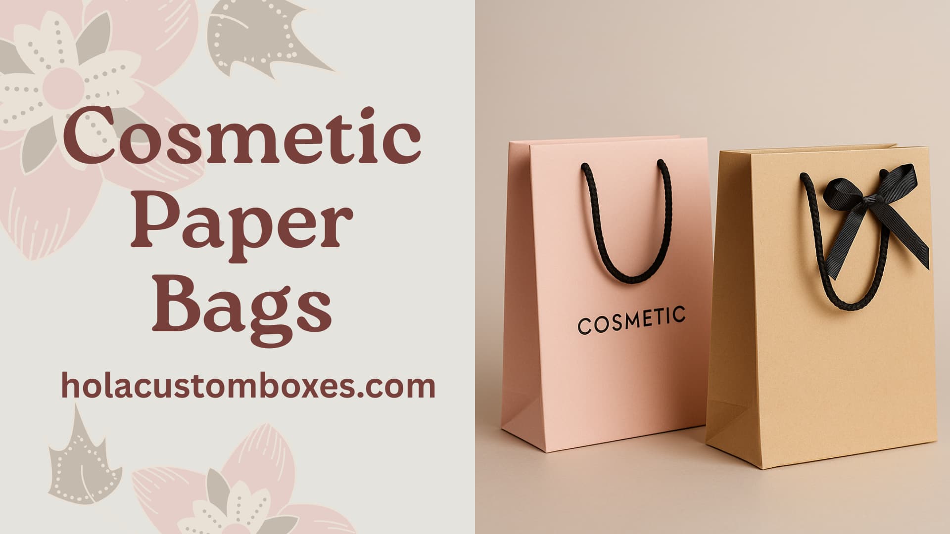 Carry Beauty with Class: Custom Cosmetic Paper Bags for Modern Brands
