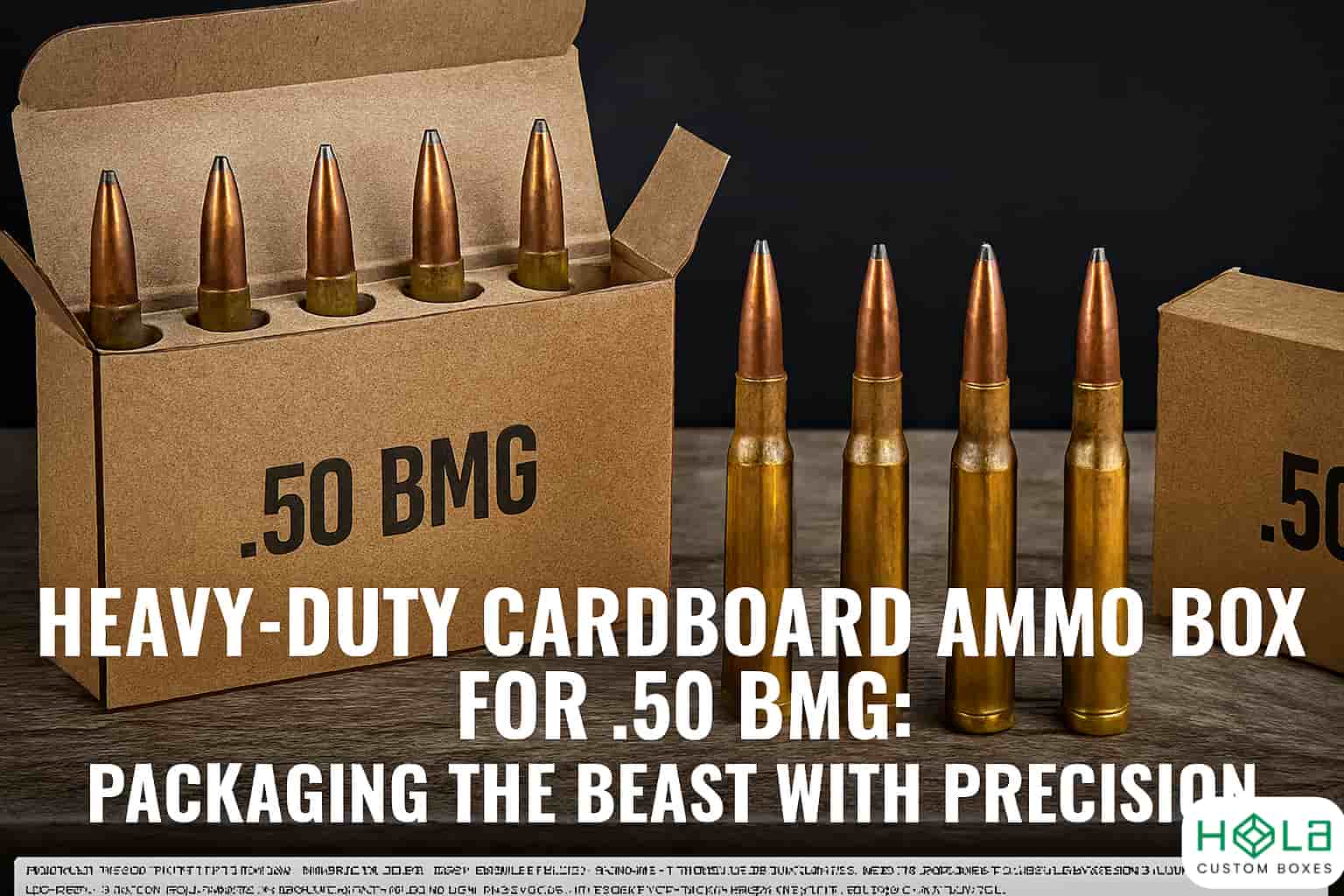 Heavy-Duty Cardboard Ammo Boxes for .50 BMG: Packaging the Beast with Precision