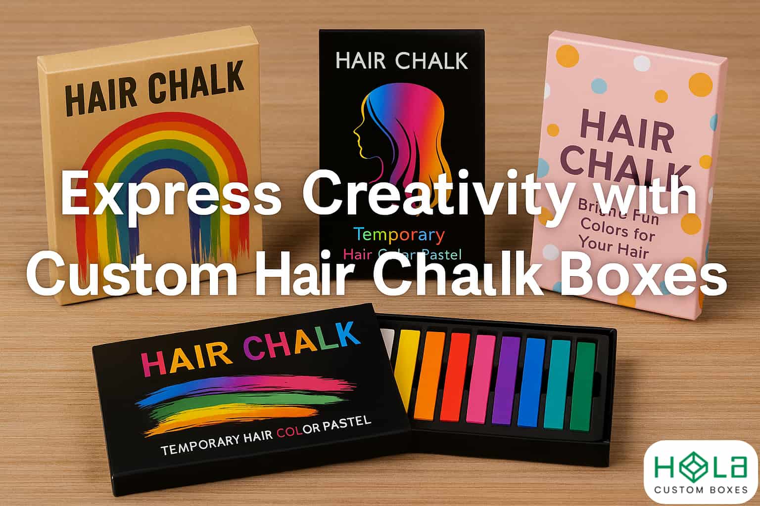 Express Creativity with Custom Hair Chalk Boxes That Color Your Brand Bright